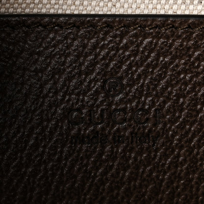Gucci GG Supreme Monogram Textured Dollar Calfskin Web Small Ophidia GG Handbag Beige Ebony New Acero 6 of 10