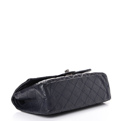 Chanel Aged Calfskin Quilted 2.55 Reissue 225 Flap Navy Blue 3 of 13