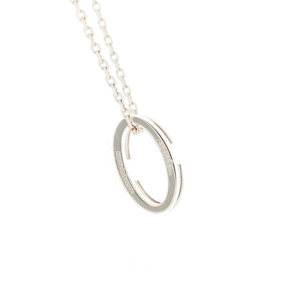 Hermes Palladium Pop H Pendant Necklace White 4 of 6