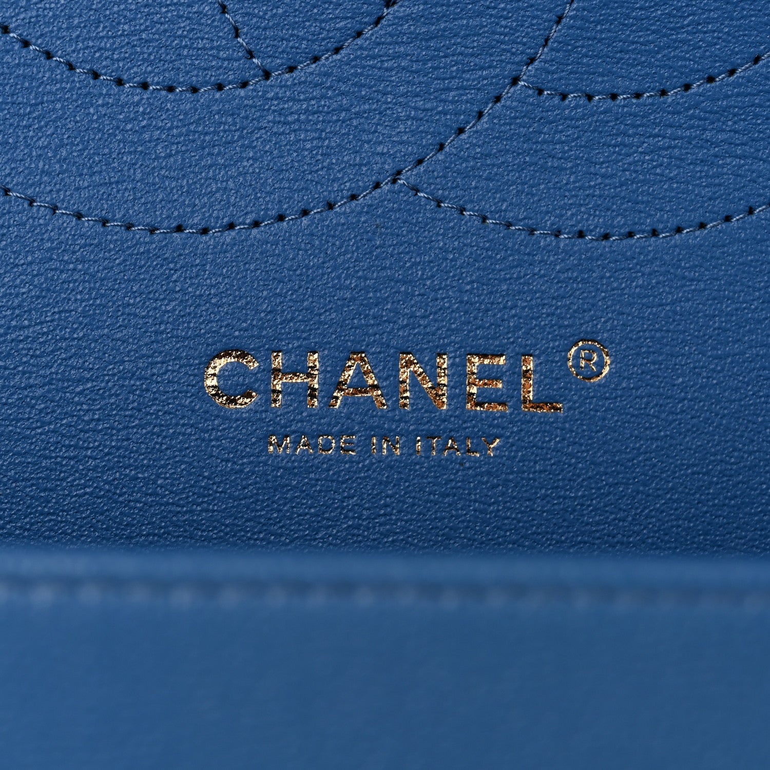 Chanel Caviar Quilted Jumbo Double Flap Blue 6 of 10