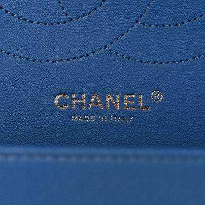 Chanel Caviar Quilted Jumbo Double Flap Blue 6 of 10