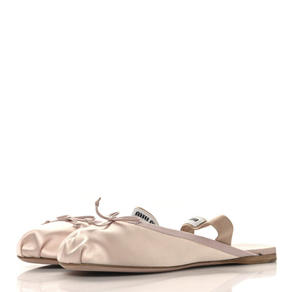 Miu Miu Raso Ballerina Mules 40 Orchidea 4 of 8