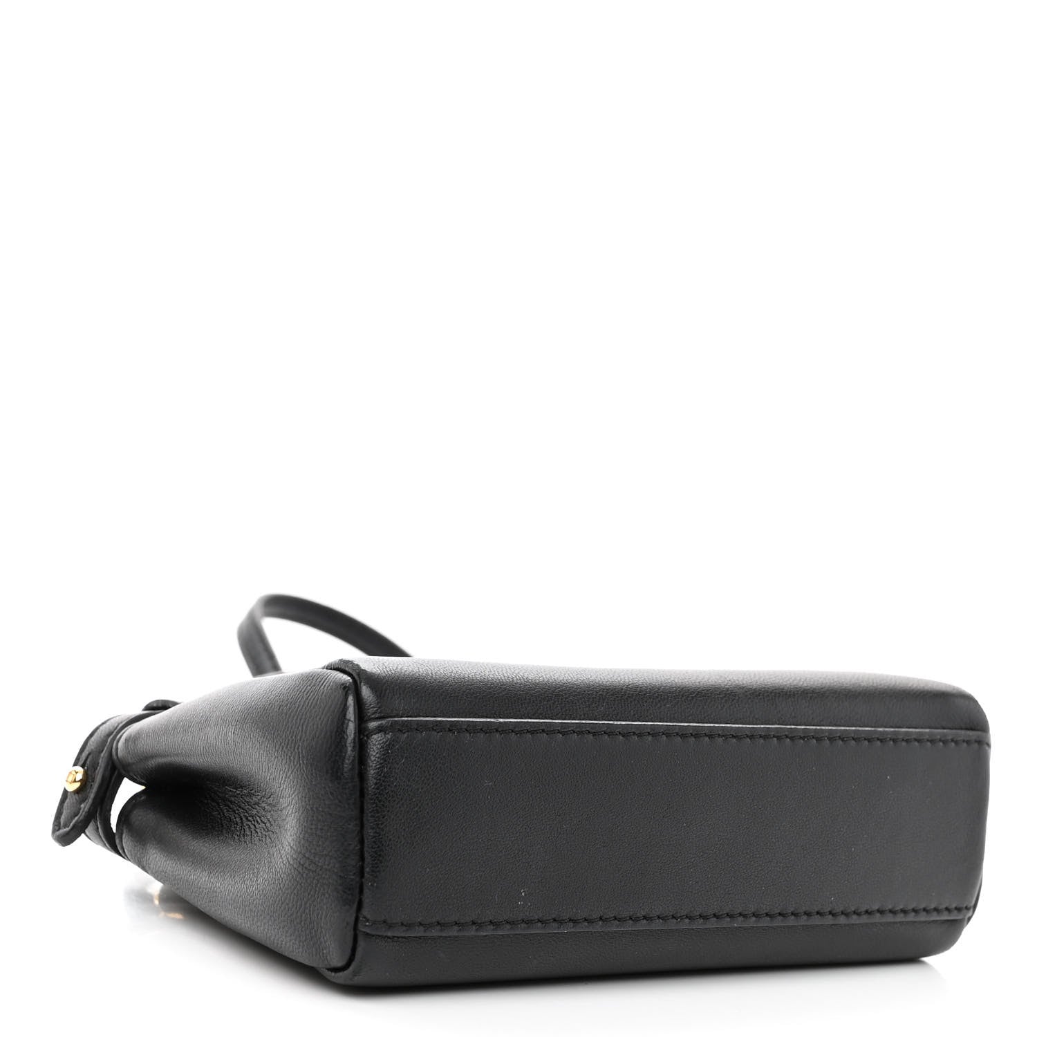 Fendi Nappa Micro Peekaboo Iconic Satchel Black 6 of 19