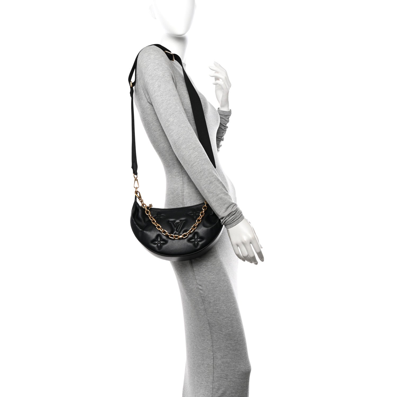 Louis Vuitton Calfskin Bubblegram Over The Moon Black 2 of 10