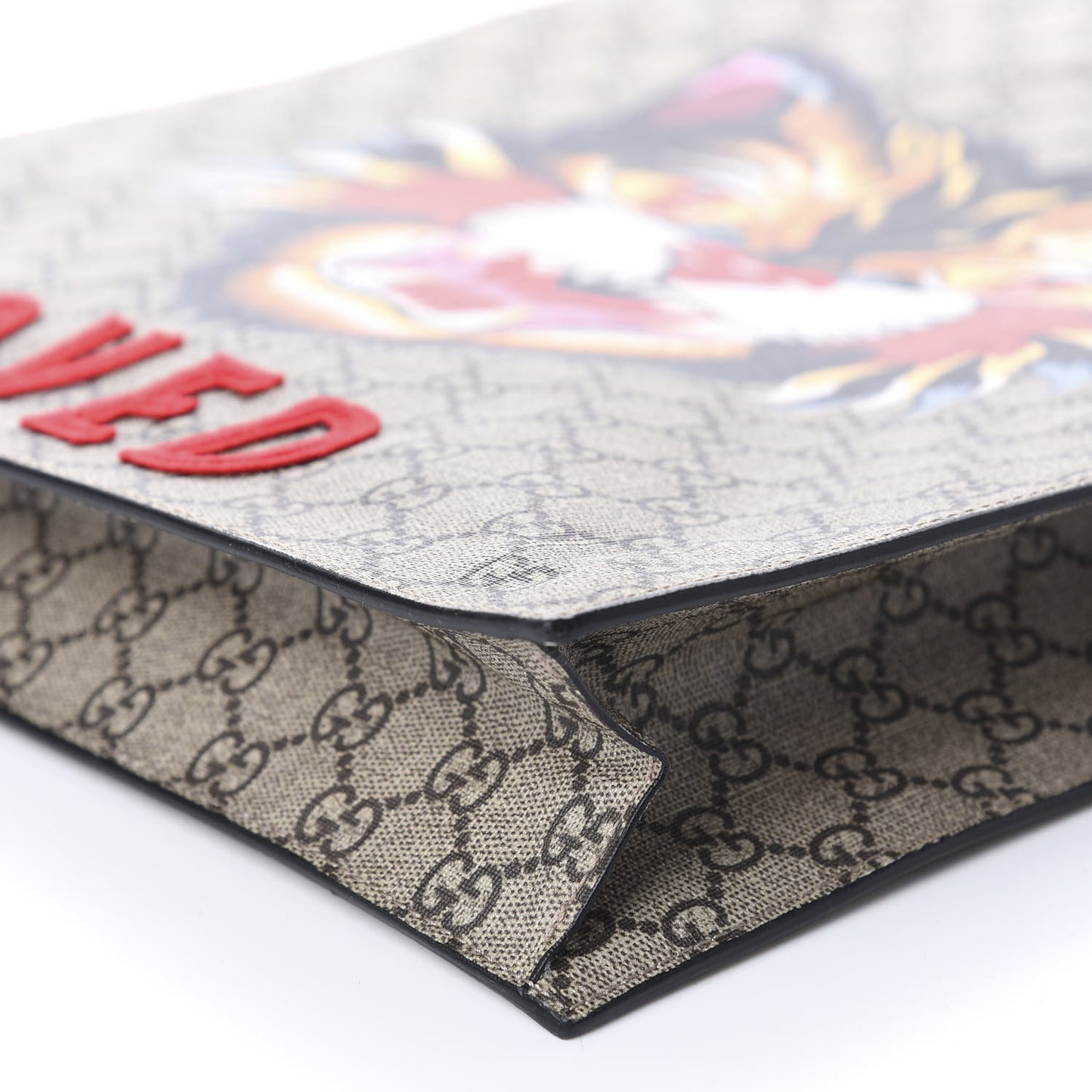 GG Supreme Monogram Angry Cat Vertical Tote