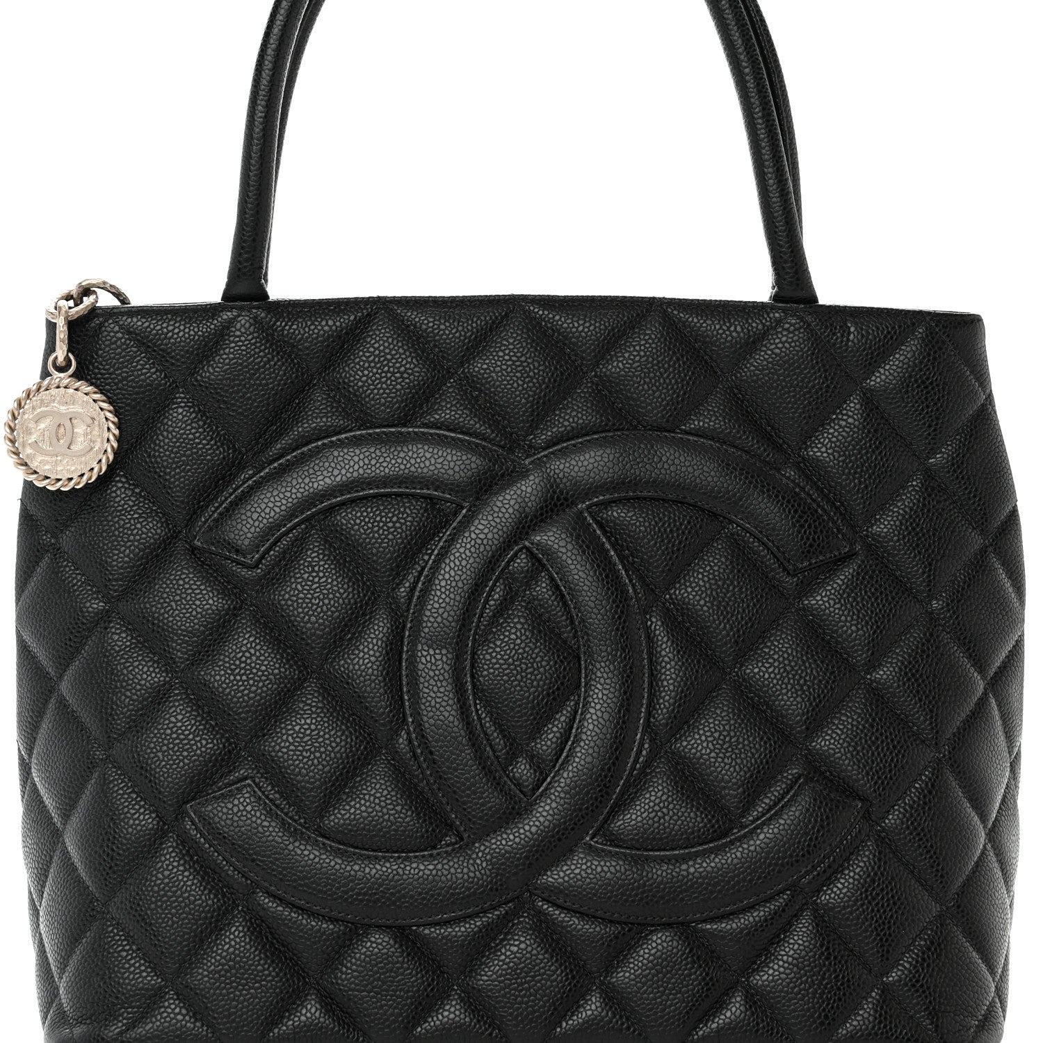 Chanel Caviar Quilted Medallion Tote Black 8 of 10