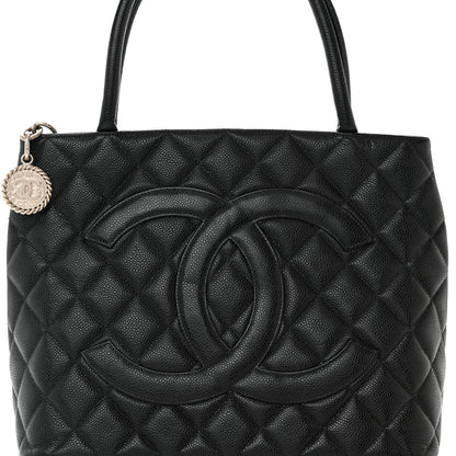 Chanel Caviar Quilted Medallion Tote Black 8 of 10