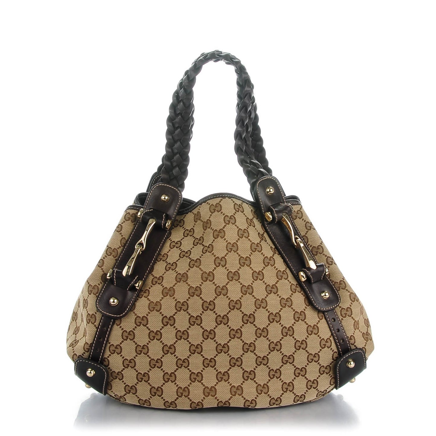 Monogram Small Pelham Shoulder Bag Dark Brown