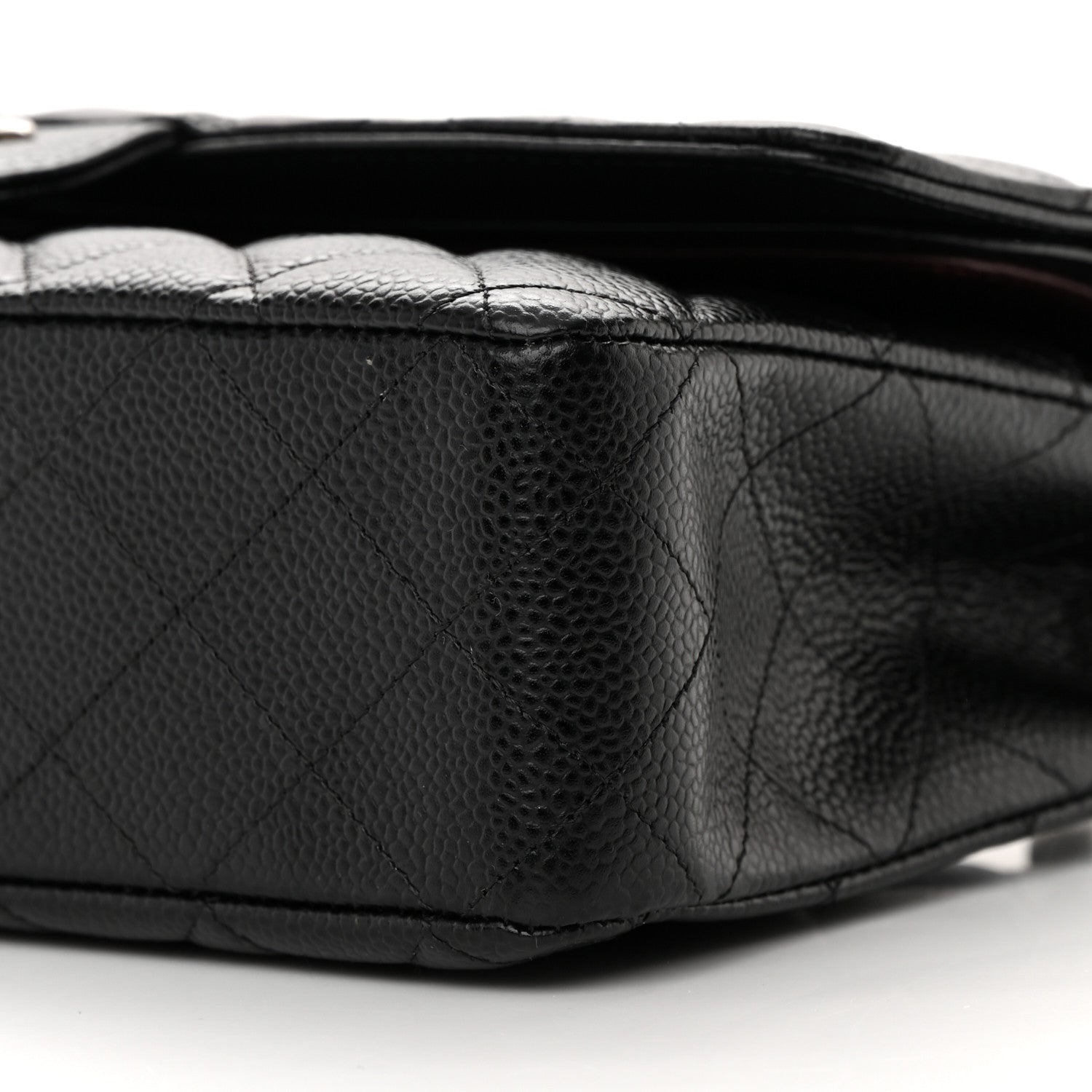 Chanel Caviar Quilted Medium Double Flap Black 10 of 14