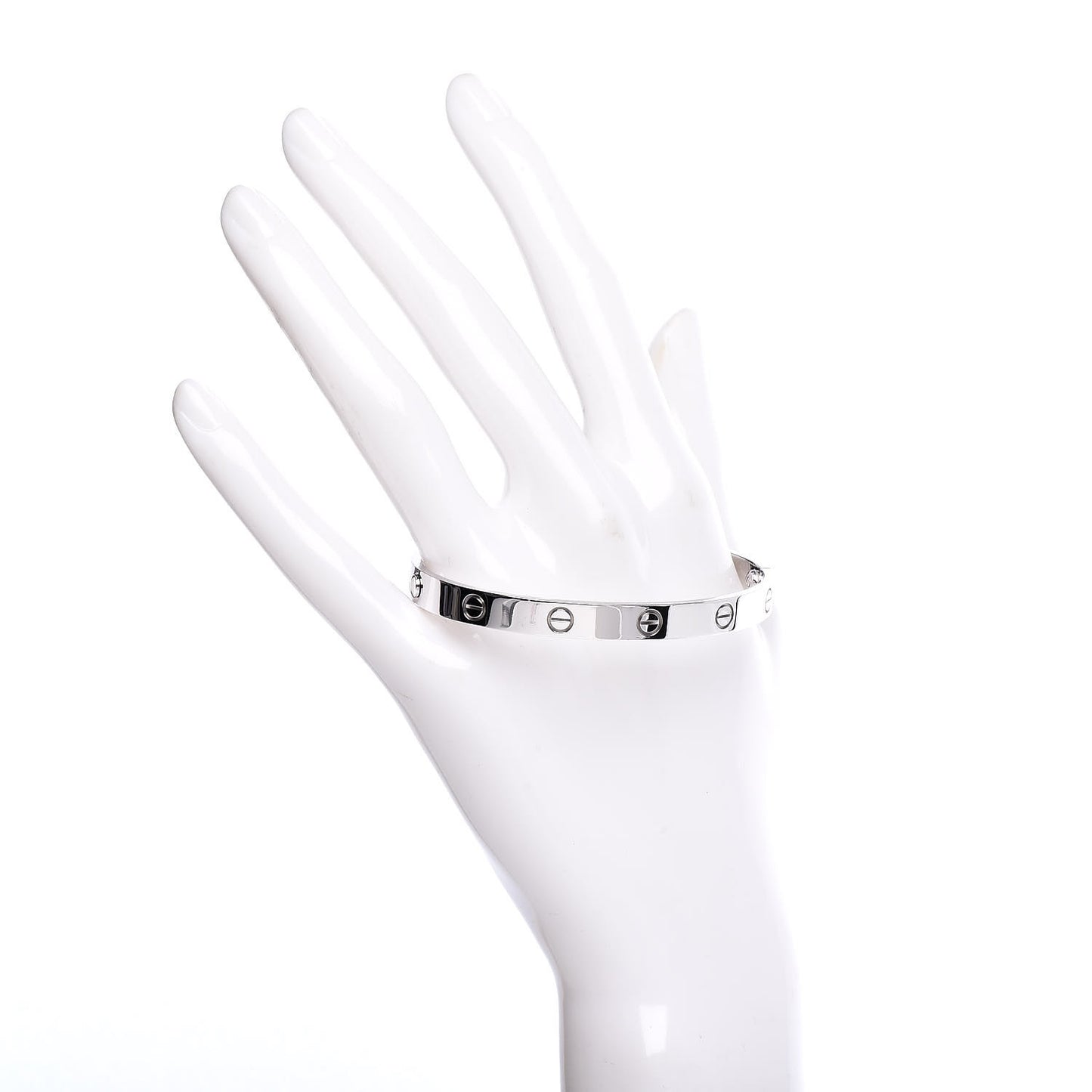 18K White Gold LOVE Bracelet 18