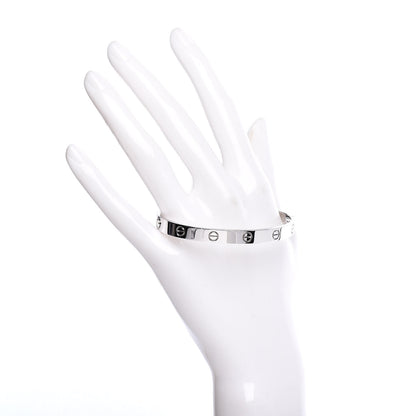 Cartier 18K White Gold LOVE Bracelet 18 2 of 6