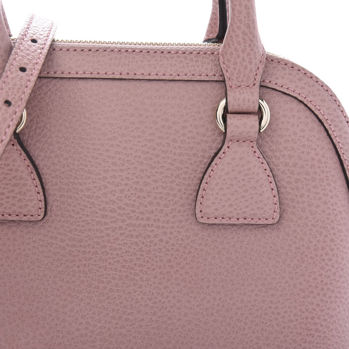 Dollar Calfskin Small GG Charm Dome Bag Soft Pink