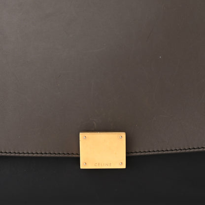 Celine Smooth Calfskin Medium Tri-Color Trapeze Anthracite 8 of 14