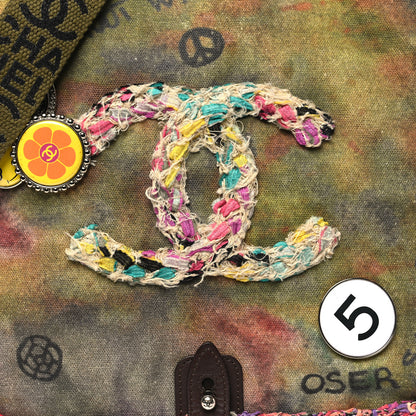 Chanel Washed Toile Graffiti On The Pavements Messenger Khaki Multicolor 8 of 12