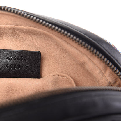 Gucci Calfskin Matelasse GG Marmont Belt Bag 85 34 Black 9 of 11