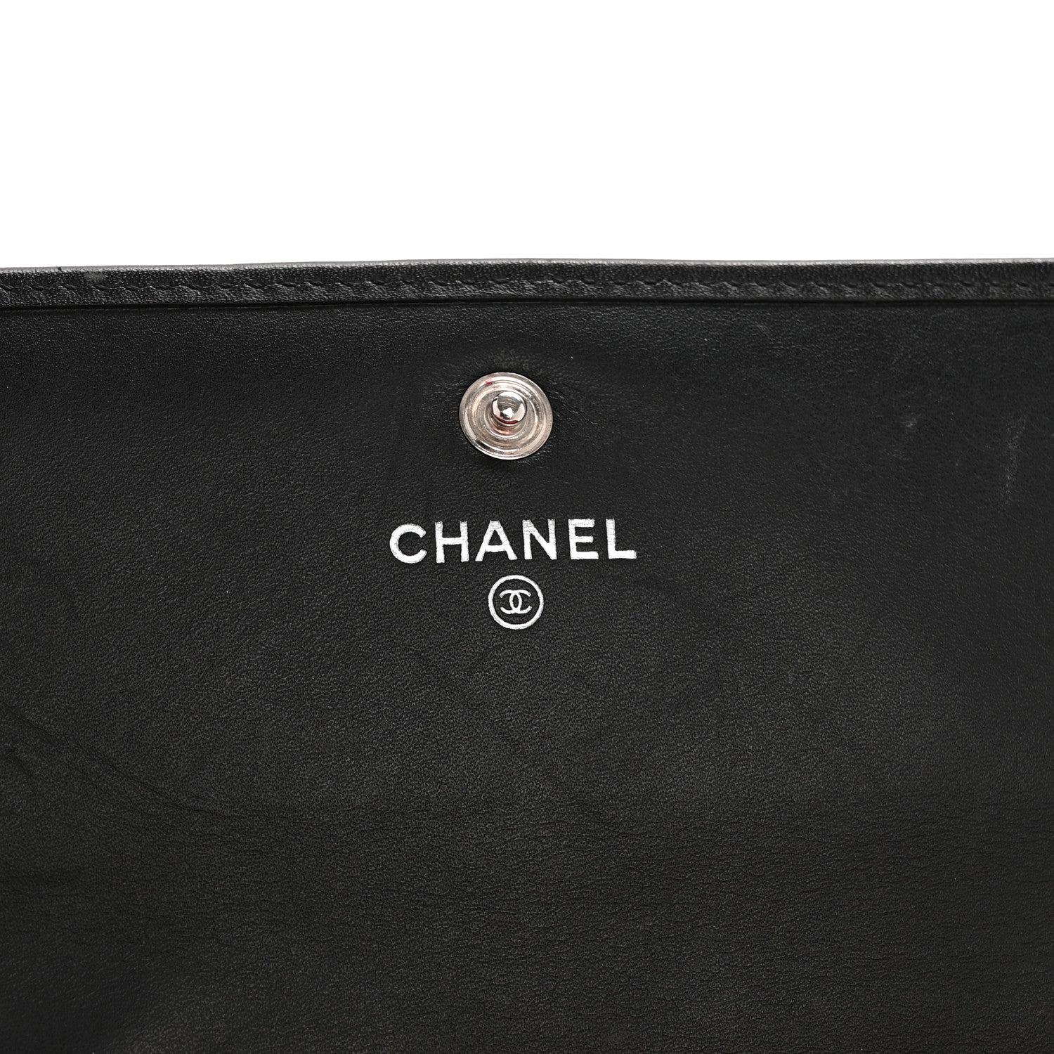 Chanel Calfskin Quilted Cambon Long Double Wallet Black 6 of 15
