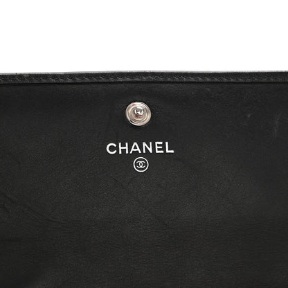 Chanel Calfskin Quilted Cambon Long Double Wallet Black 6 of 15