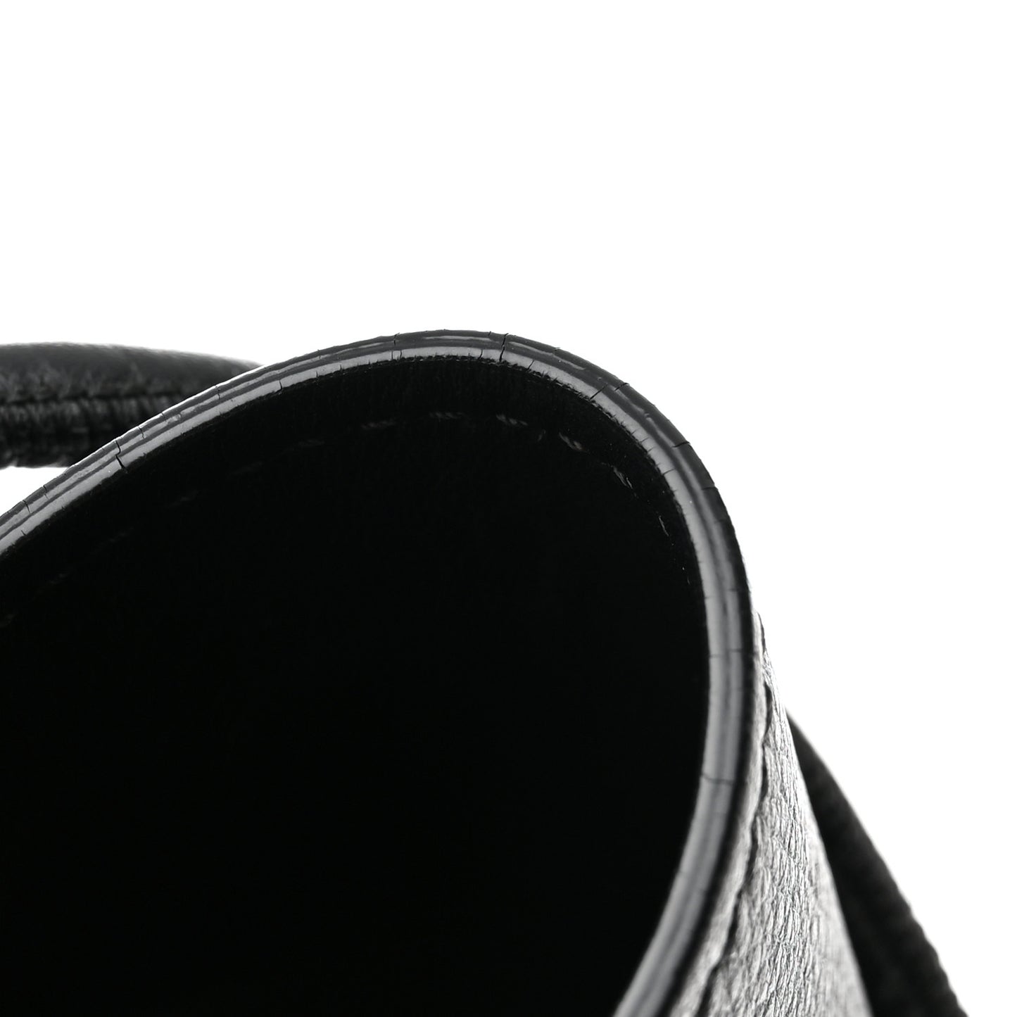 Calfskin Small Tassel Bucket Bag Black