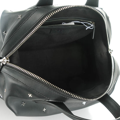 Givenchy Waxy Grained Calfskin Cross Embellished Medium Nightingale Black 5 of 7
