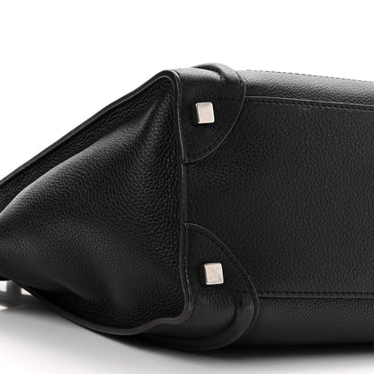 Celine Drummed Calfskin Micro Luggage Black 8 of 12