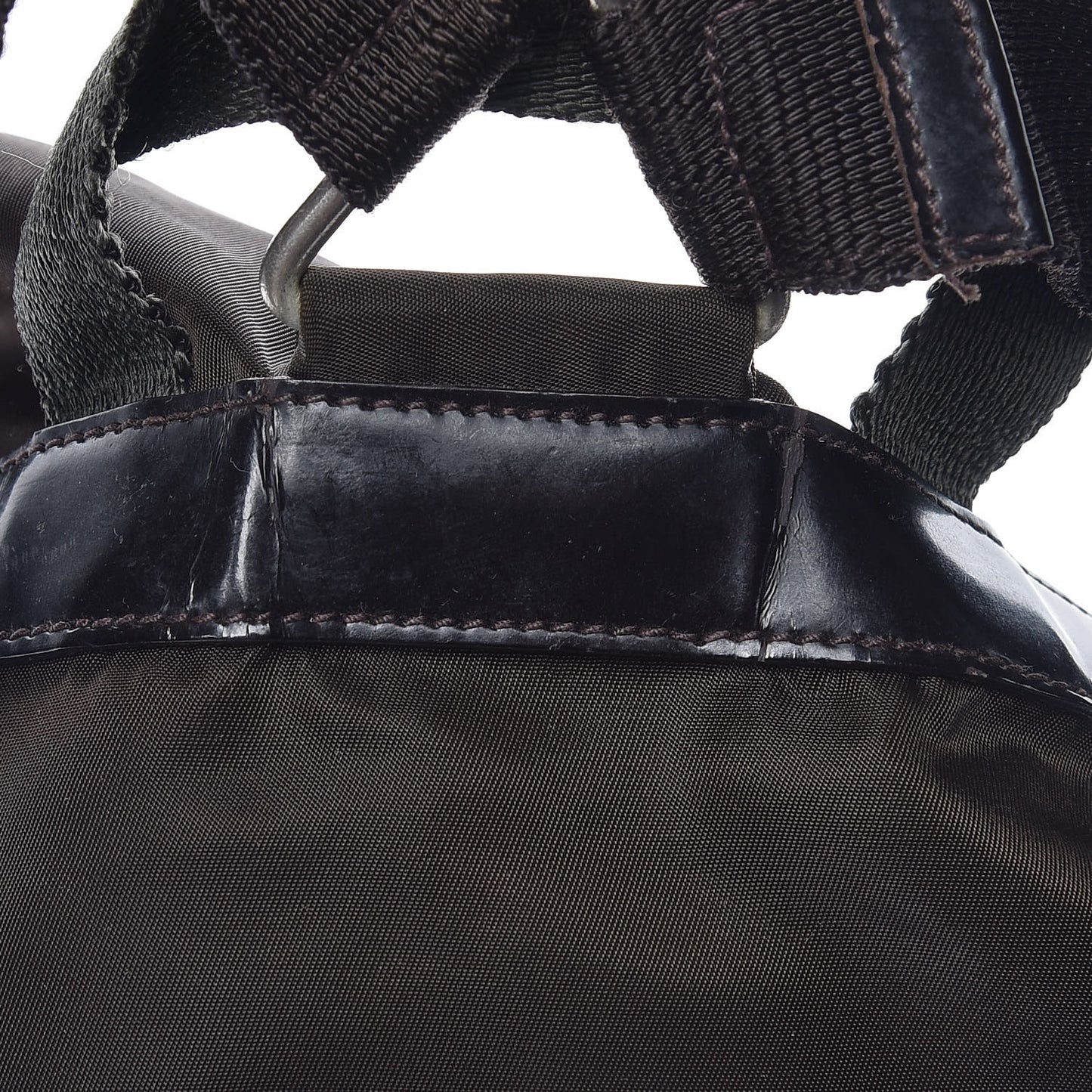 Nylon Vela Small Backpack Ebano