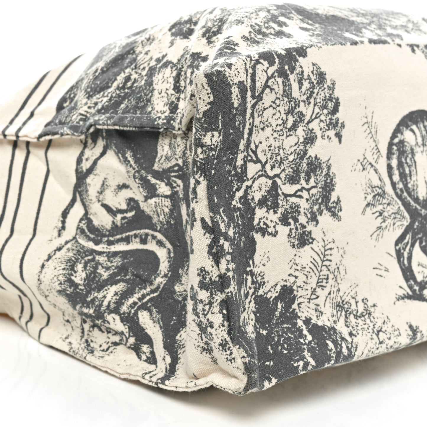 Straw Dioriviera Tote Grey