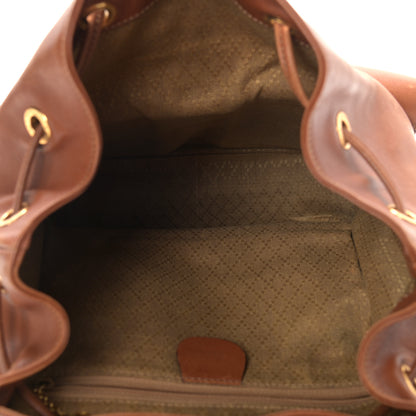 Gucci Calfskin Bamboo Backpack Brown 5 of 9