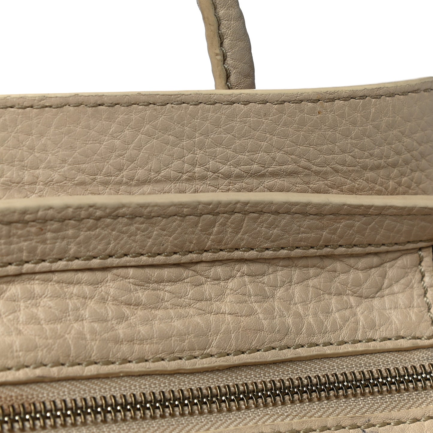 Pebbled Calfskin Nano Luggage Dune