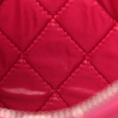 Chanel Lambskin Quilted Medium Cosmetic Case Dark Pink 13 of 13