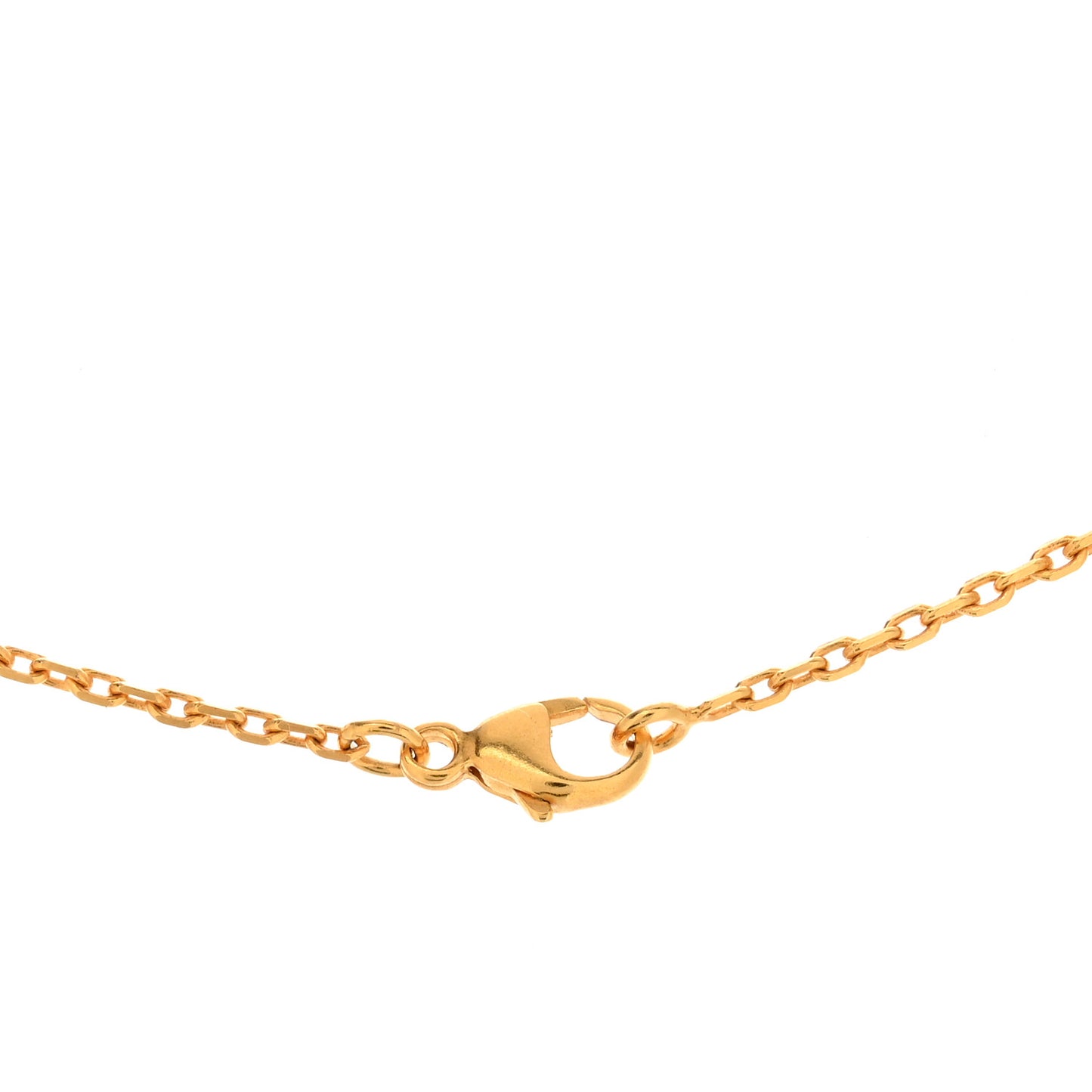 Lacquered Gold Mini Pop H Pendant Necklace Malachite