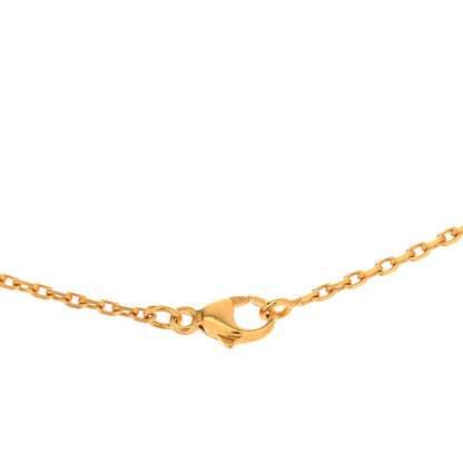 Hermes Lacquered Gold Mini Pop H Pendant Necklace Malachite 4 of 5