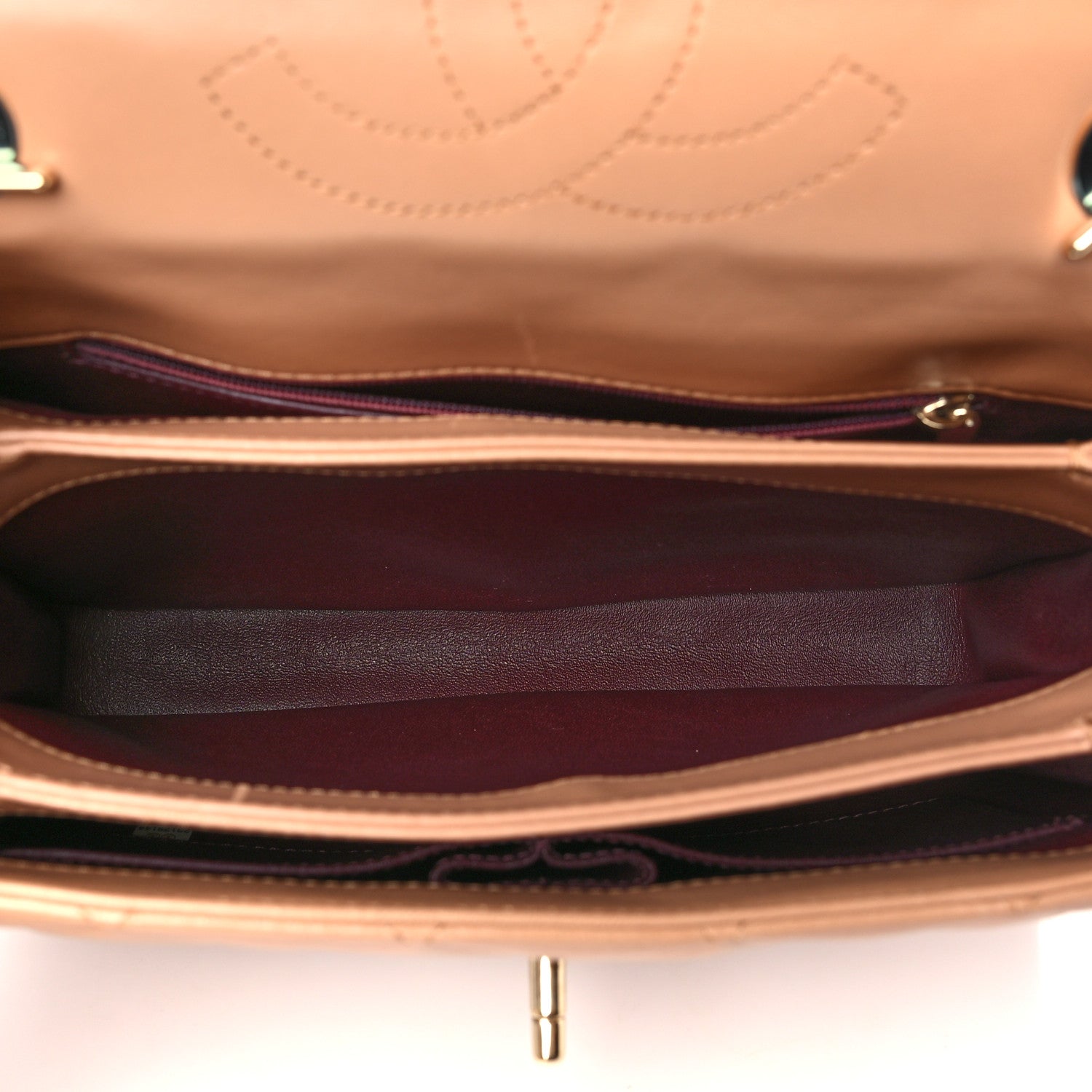 Chanel Lambskin Quilted Small Trendy CC Dual Handle Flap Bag Camel 5 of 10