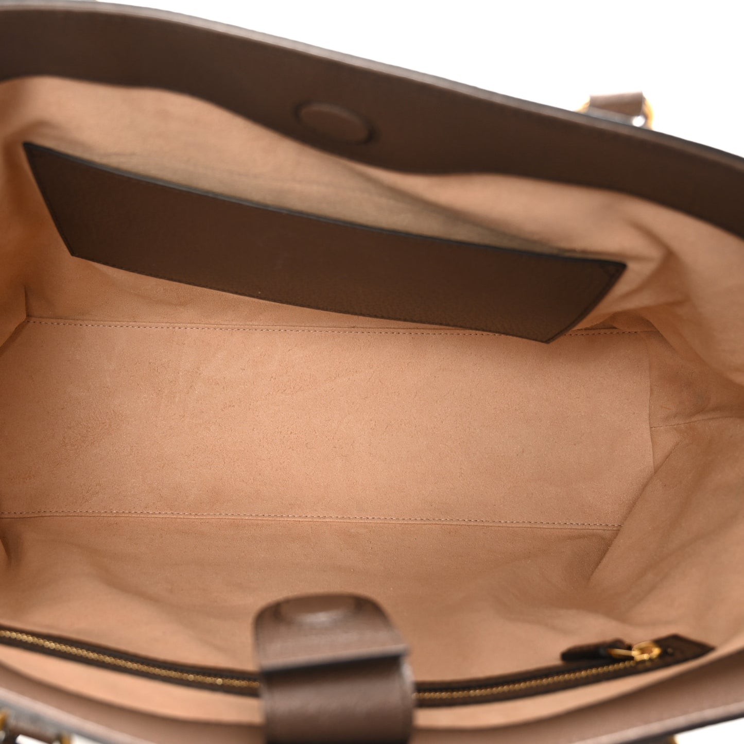 GG Supreme Monogram Medium Ophidia Shopping Tote Brown