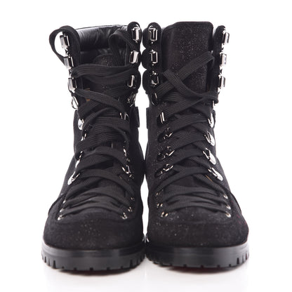 Christian Louboutin Crosta Star Who Runs Flat Boots 38.5 Black 2 of 8
