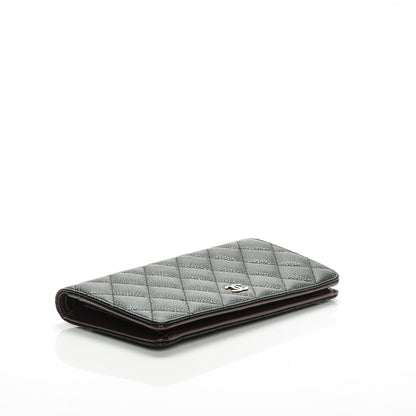 Chanel Caviar Quilted Yen Wallet Black 4 of 8