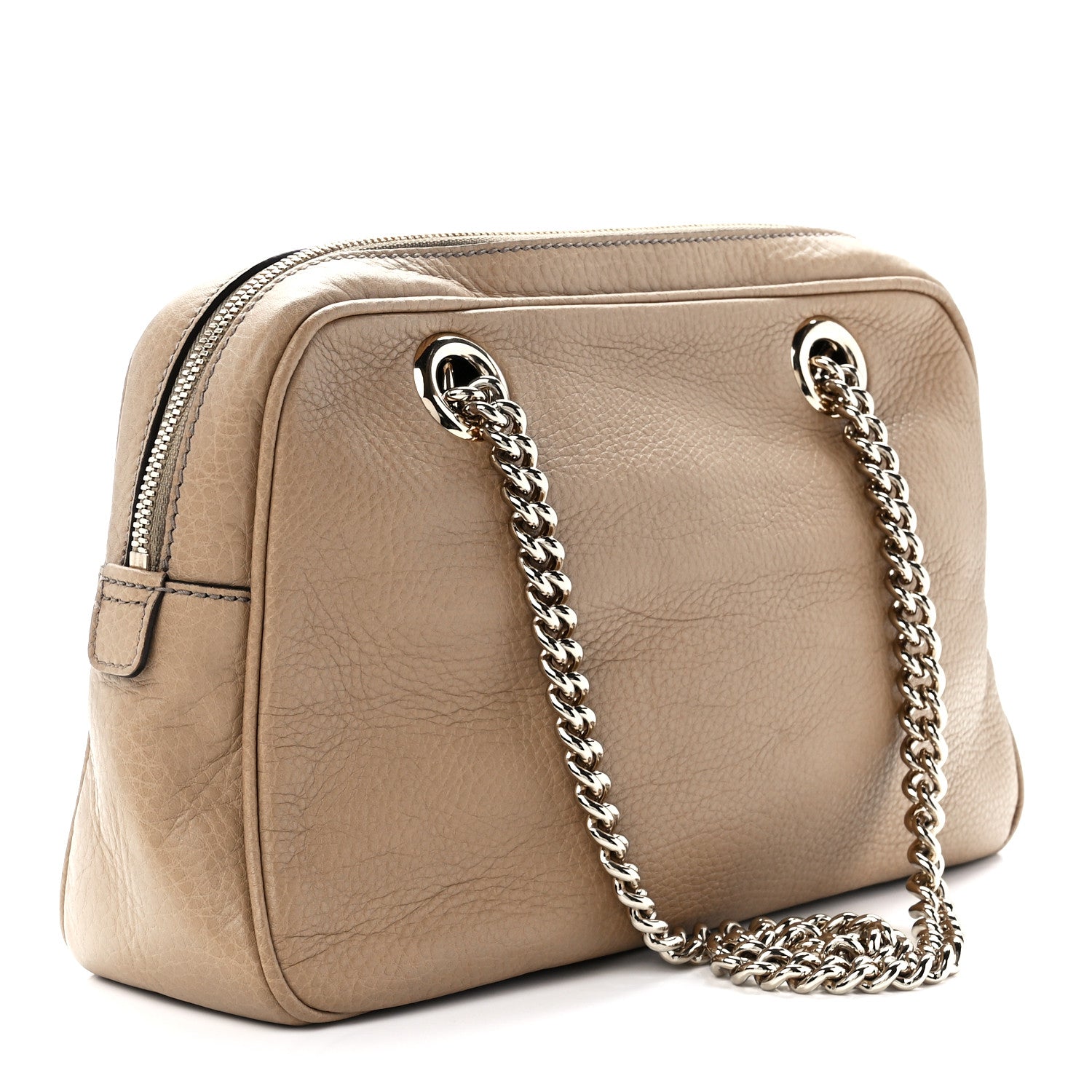 Gucci Pebbled Calfskin Small Soho Bowler Camelia 2 of 11