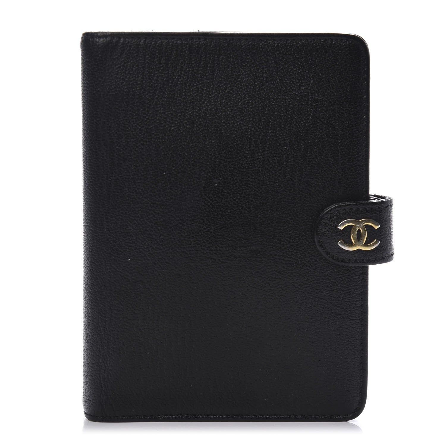 Chanel Goatskin Small Ring Agenda Planner Black 1 of 6