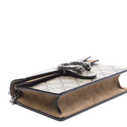 Gucci GG Supreme Monogram Super Mini Dionysus Shoulder Bag Taupe 8 of 11