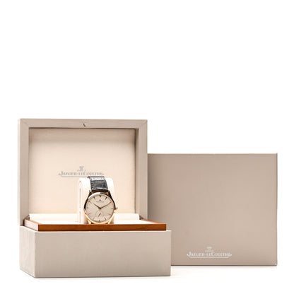 Jaeger-LeCoultre 18K Rose Gold Alligator 40mm Master Grande Ultra Thin Automatic Watch Ivory 174.2.90.S 5 of 5
