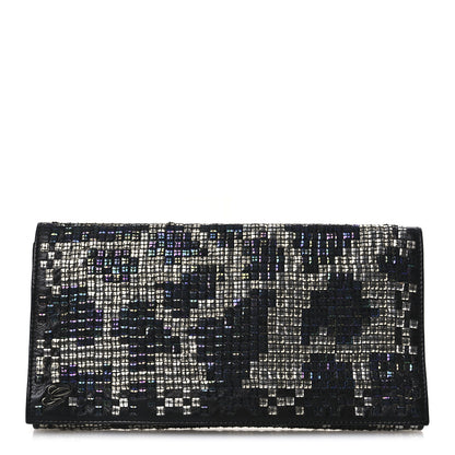 Gucci Calfskin Studded Evening Clutch  Black Silver 1 of 11