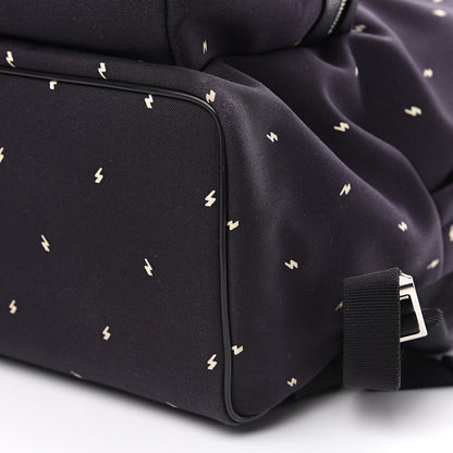 Saint Laurent Canvas Lightning Bolt City Backpack Navy 10 of 10