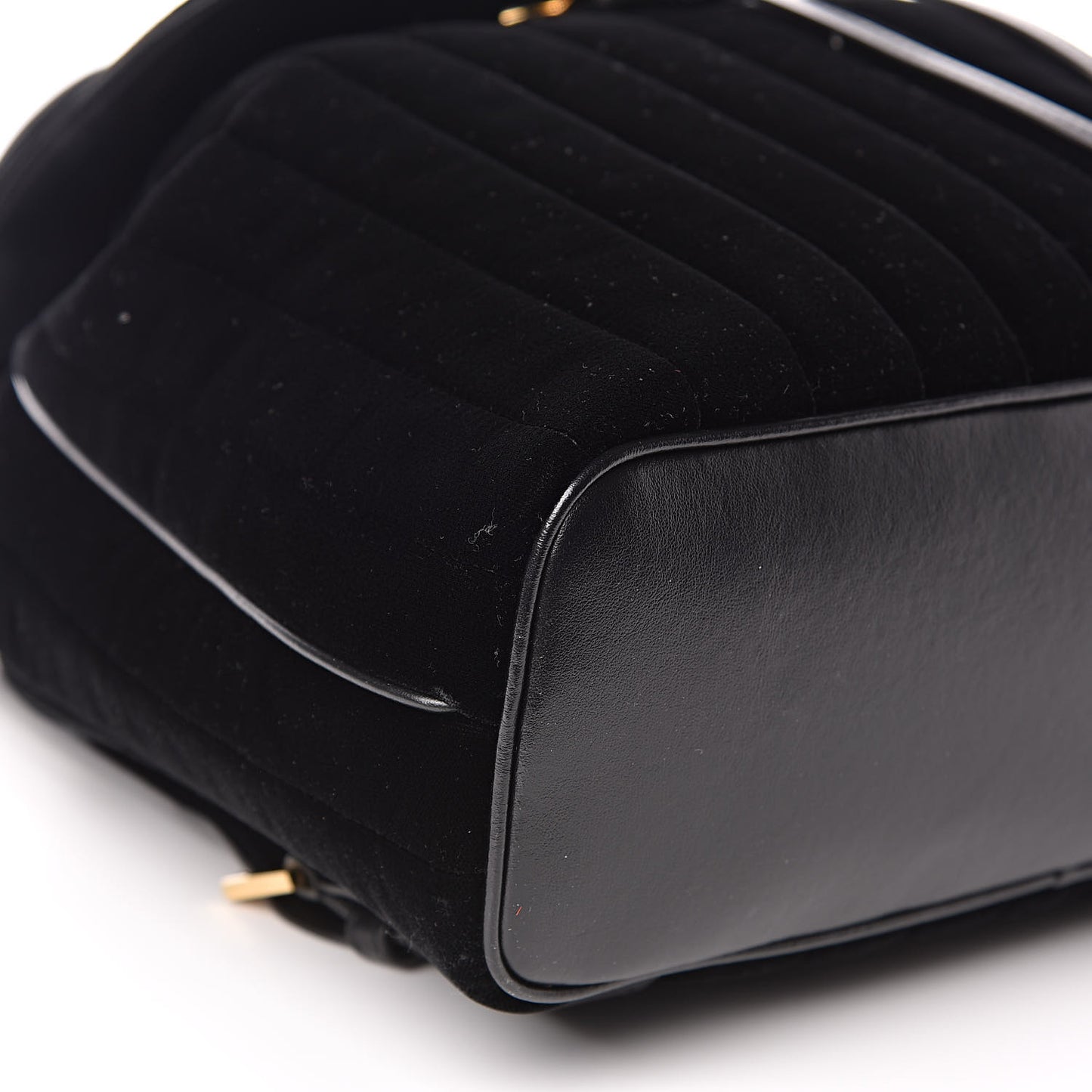 Velvet Matelasse Vicky Backpack Black