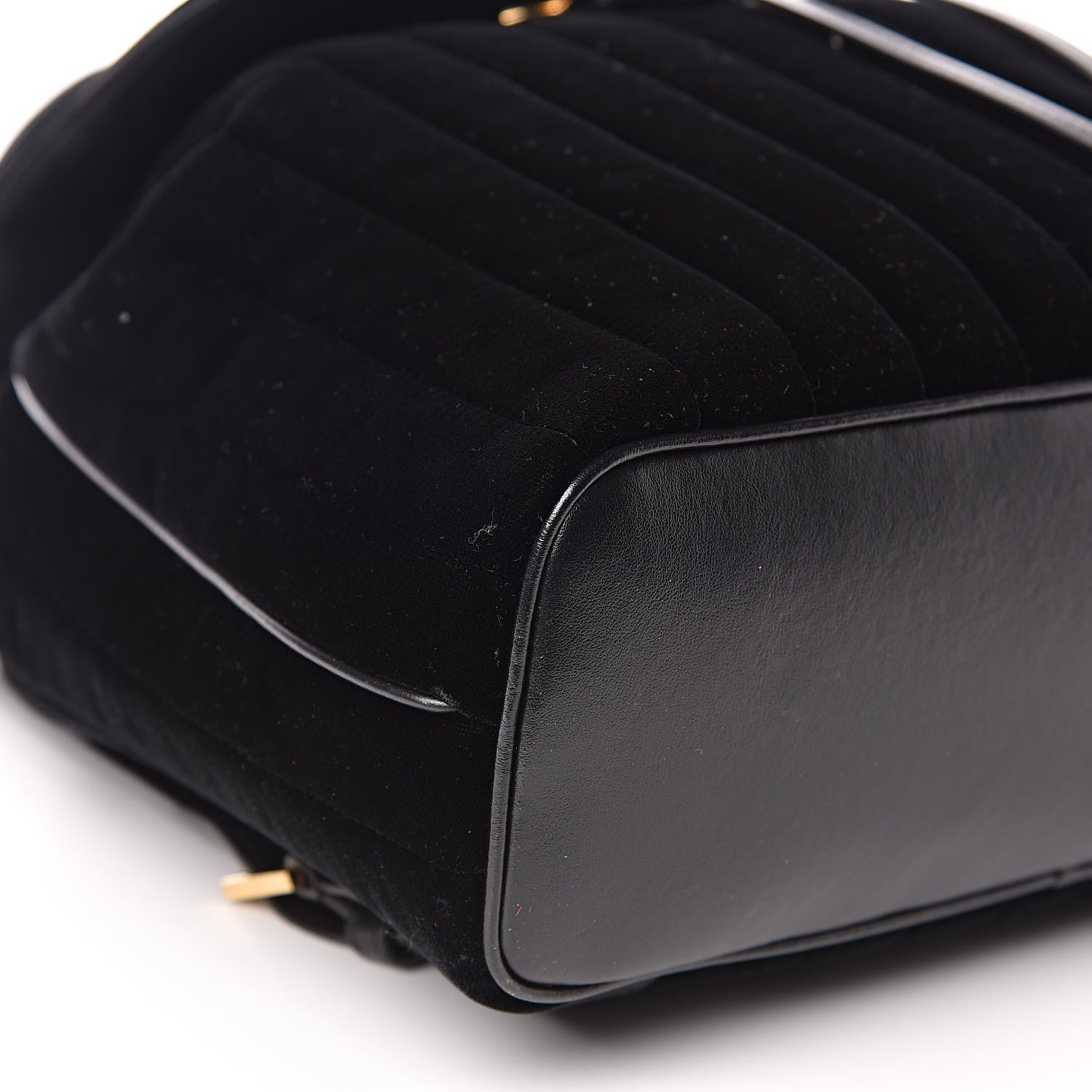 Saint Laurent Velvet Matelasse Vicky Backpack Black 9 of 11