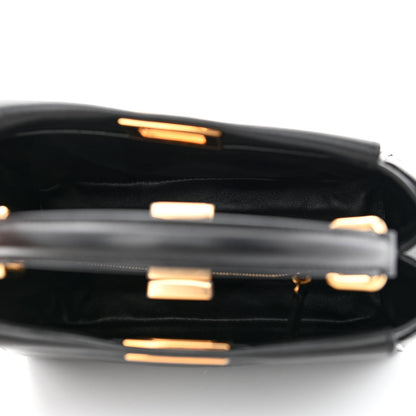 Fendi Nappa Mini Peekaboo Iconic Satchel Black 5 of 10