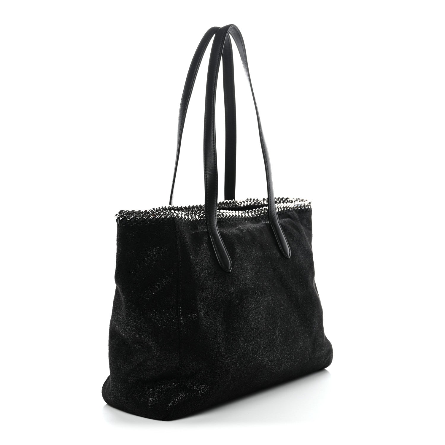 Stella McCartney Shaggy Deer Falabella East West Shopper Tote Black 3 of 10