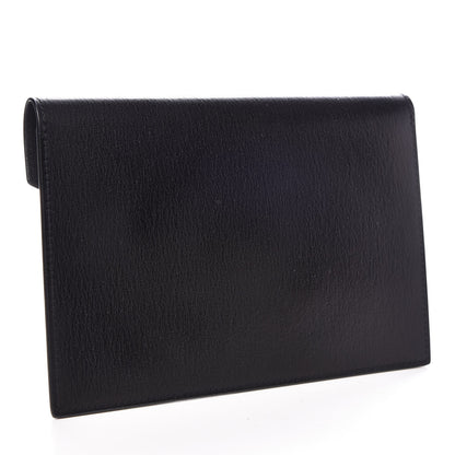 Saint Laurent Calfskin Passport Holder Black 3 of 7