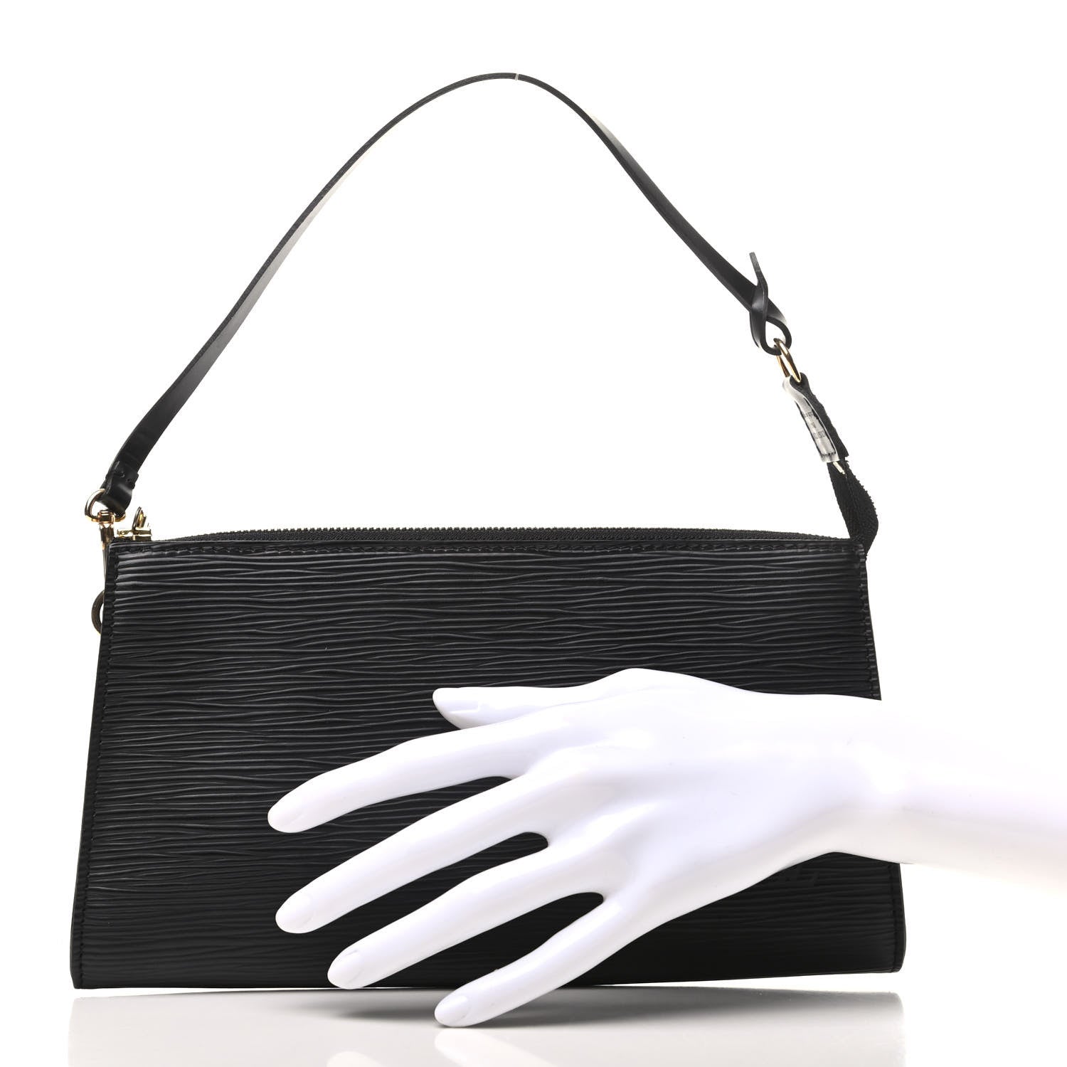 Louis Vuitton Epi Pochette Accessories 24 Black 2 of 8