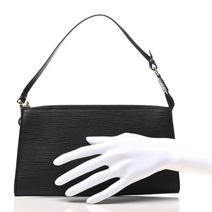 Louis Vuitton Epi Pochette Accessories 24 Black 2 of 8