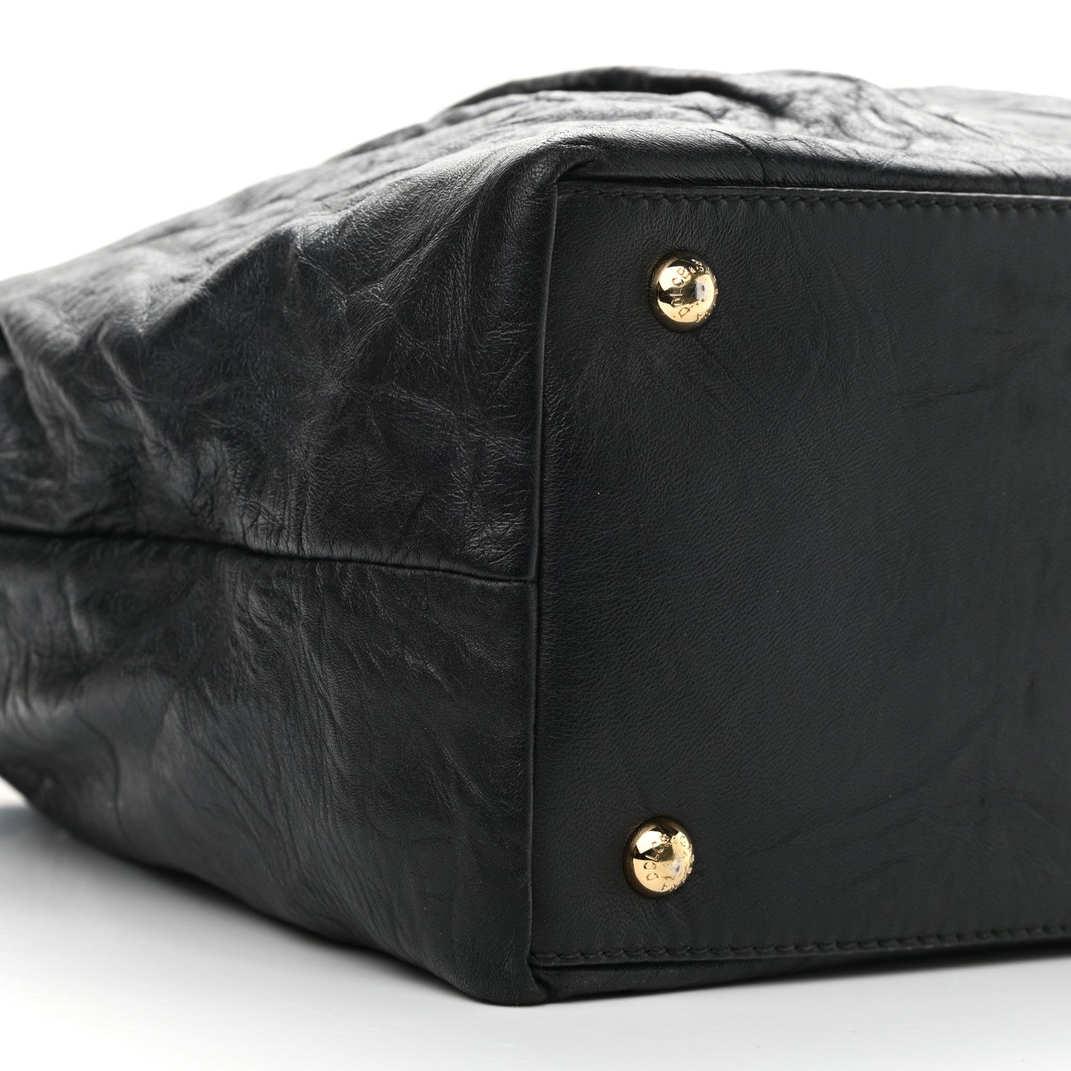 Dolce & Gabbana Lambskin Drawstring Shoulder Bag Black 9 of 10