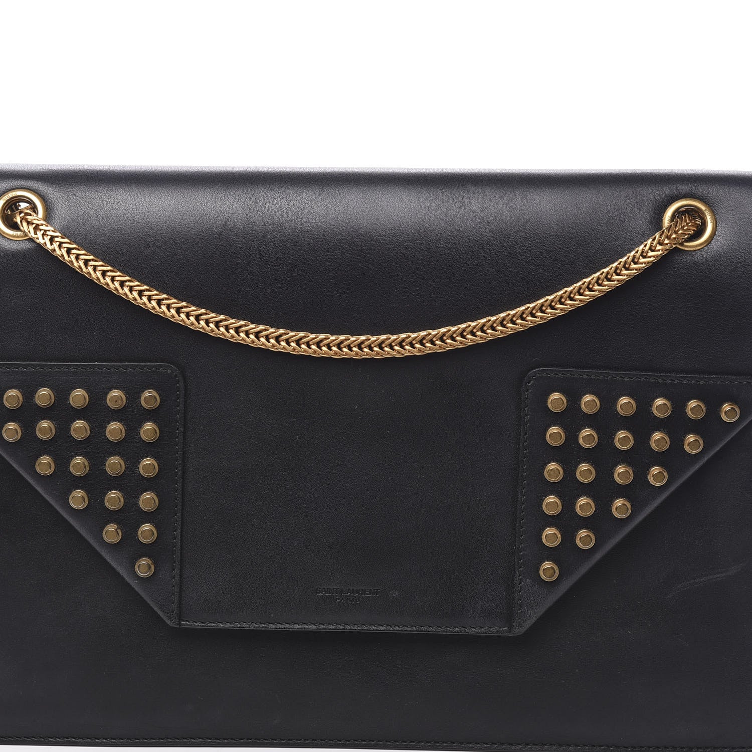 Saint Laurent Calfskin Studded Medium Betty Black 9 of 11